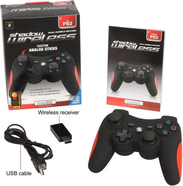 Alt view image 7 of 7 - dreamGEAR Playstation 3 Shadow Wireless Controller With Rumble