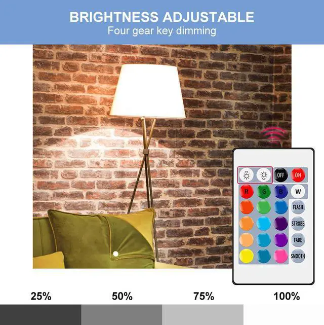 Alt view image 6 of 7 - Smart Control Lamp Led RGB Light Dimmable 15W RGBW Led Lamp Colorful Changing Bulb Led Lampada RGBW White Decor Home