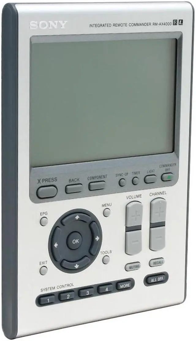 Main image of SONY RM-AX4000 Universal Infrared 16-Device Remote Control