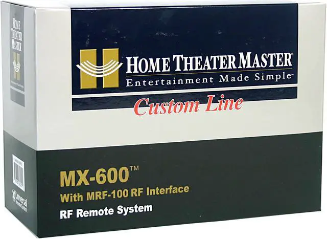 Alt view image 6 of 6 - Universal Remote Controls Home Theater Master MX-600 IR/RF Remote & MRF-100 Base Station