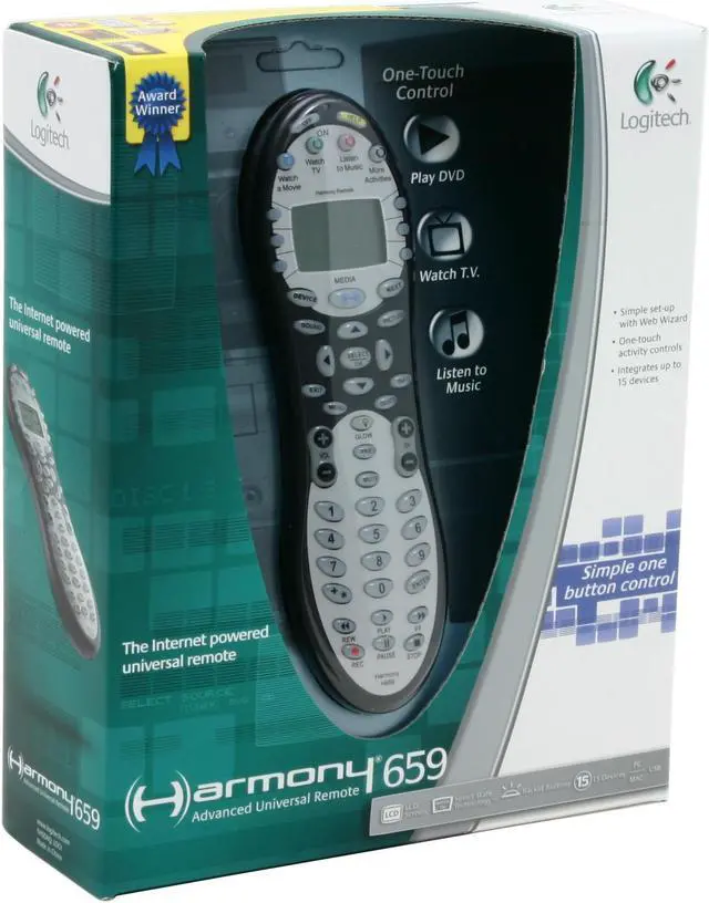 Alt view image 7 of 7 - Logitech Harmony 659 Universal Infrared Advanced Universal Remote