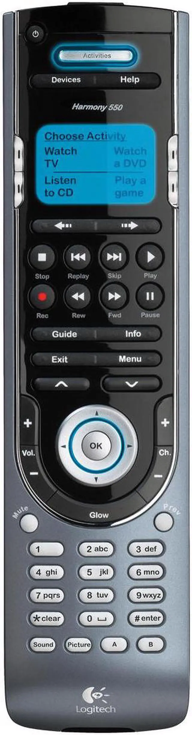 Main image of Logitech Harmony 550 Universal Infrared Advanced Remote Control