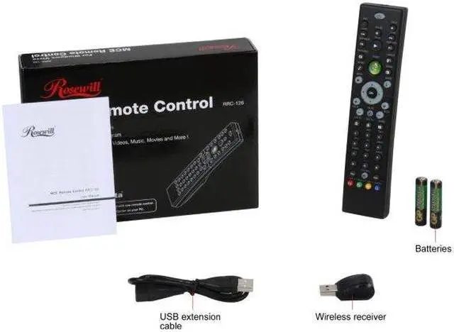 Alt view image 4 of 6 - Rosewill RRC-126 - Windows Vista / 7  / 8 MCE Infrared Remote Control with Netflix Function