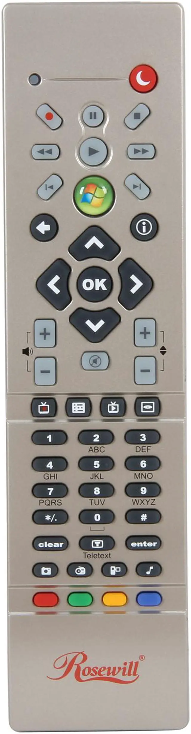 Main image of Rosewill RHRC-12001 Windows 7 Certified MCE/ Windows 8 MCE Infrared Remote Control with Netflix Function