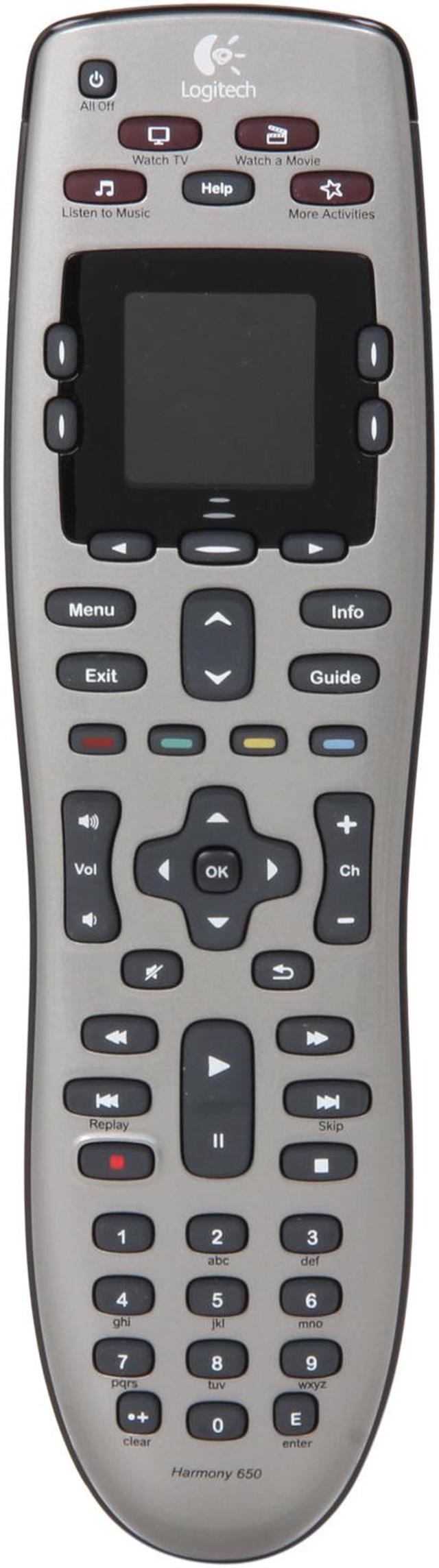 Logitech Harmony 650 Universal Remote - Silver