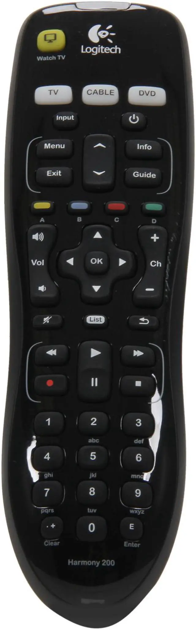 Alt view image 2 of 4 - Logitech Infrared Universal Harmony 200 Remote Control - 3rd Party