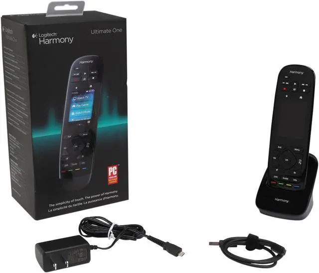 Alt view image 5 of 5 - Logitech Recertified 915-000224 Harmony Ultimate One IR Remote with Customizable Touch Screen Control