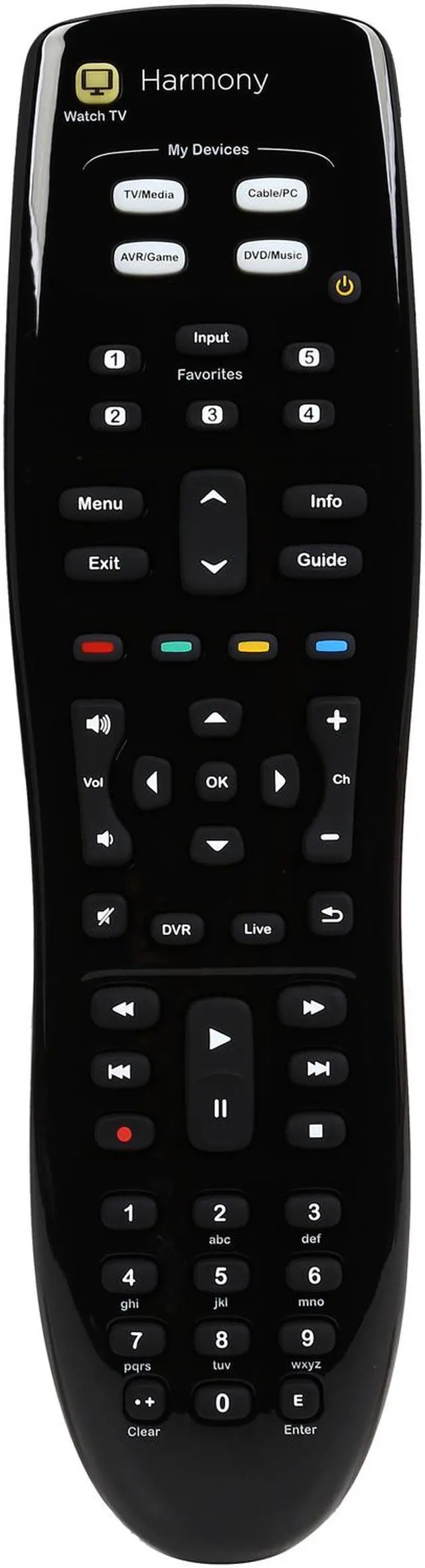 Alt view image 2 of 7 - Logitech Certified Refurbished 915-000230 Harmony 350 Control Simple-to-Set-up Universal Media & Home Automation Remote for 8 Devices