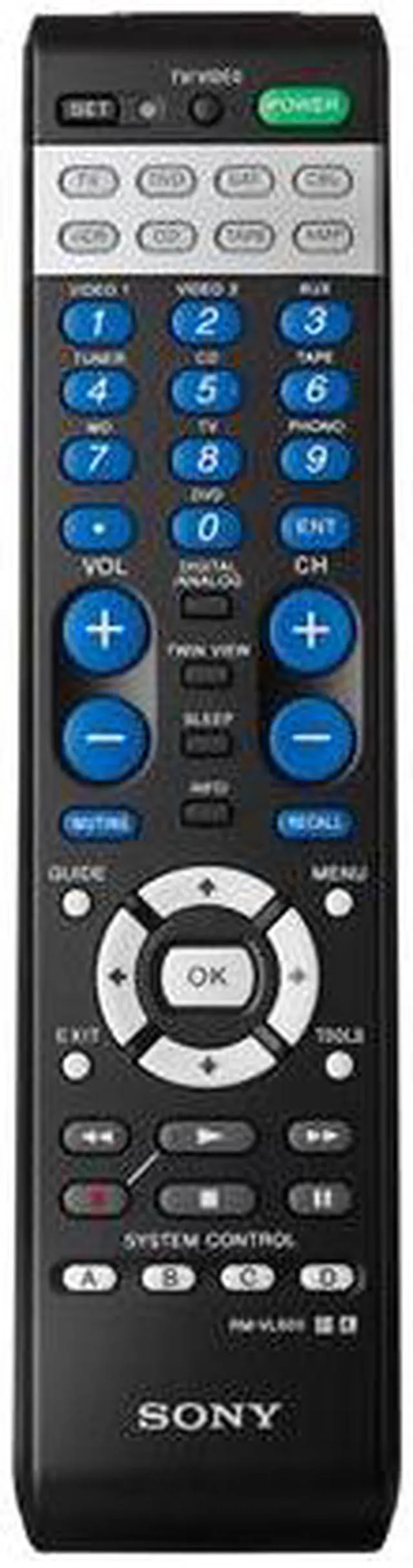 Main image of SONY RM-VL600 Universal Infrared Learning Remote Control