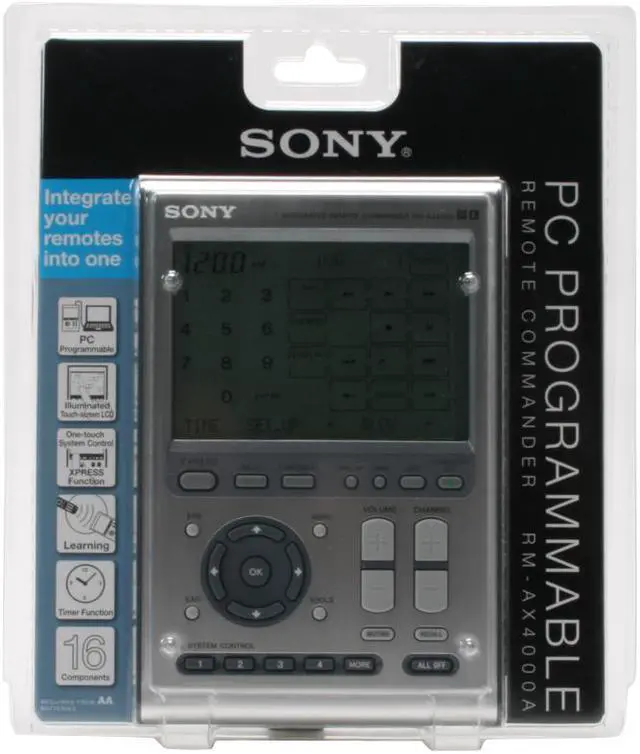 Main image of SONY RM-AX4000A Universal Home Theatre Remote Control