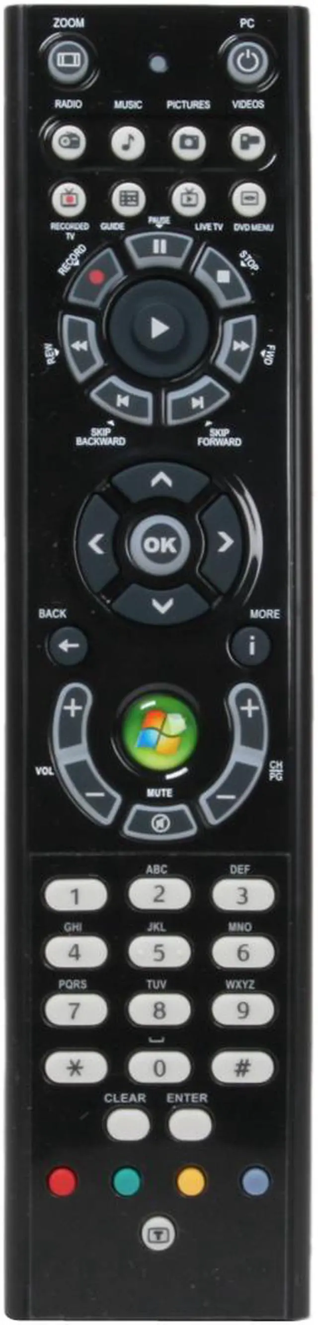 Main image of AVS Gear GP-IR01BK Windows Vista Infrared MCE Black Remote Control