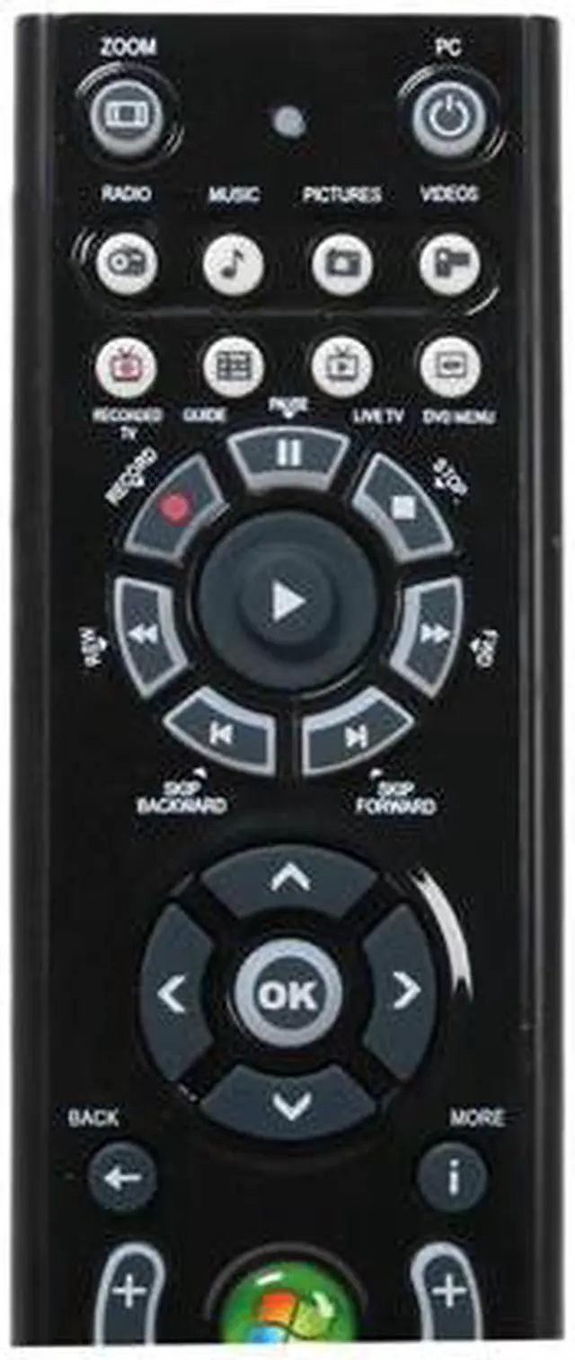 Alt view image 2 of 7 - AVS Gear GP-IR01BK Windows Vista Infrared MCE Black Remote Control