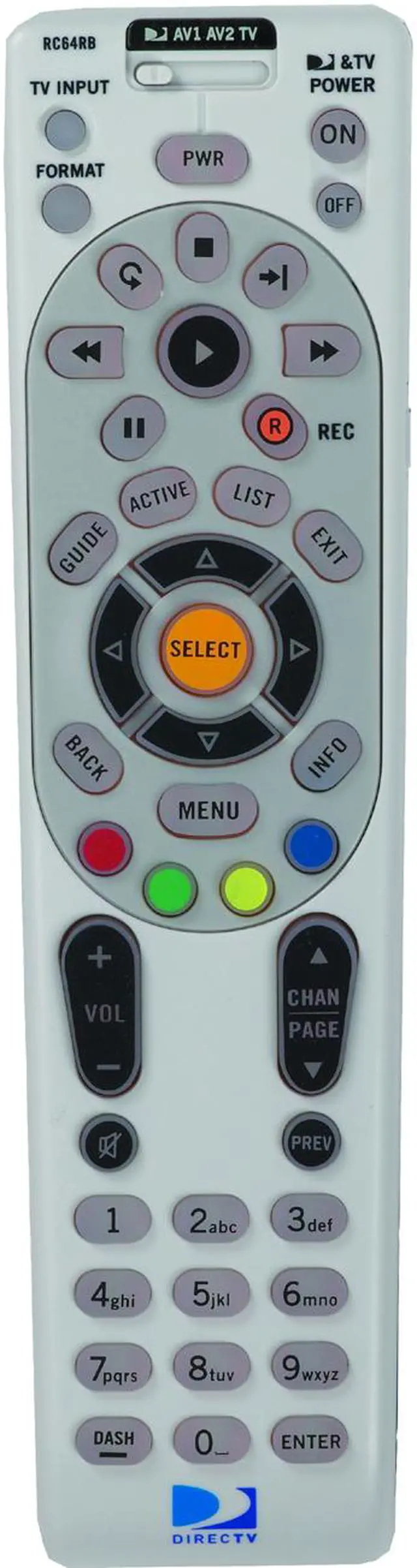 Main image of DIRECTV RC64 Universal Infrared Remote Control