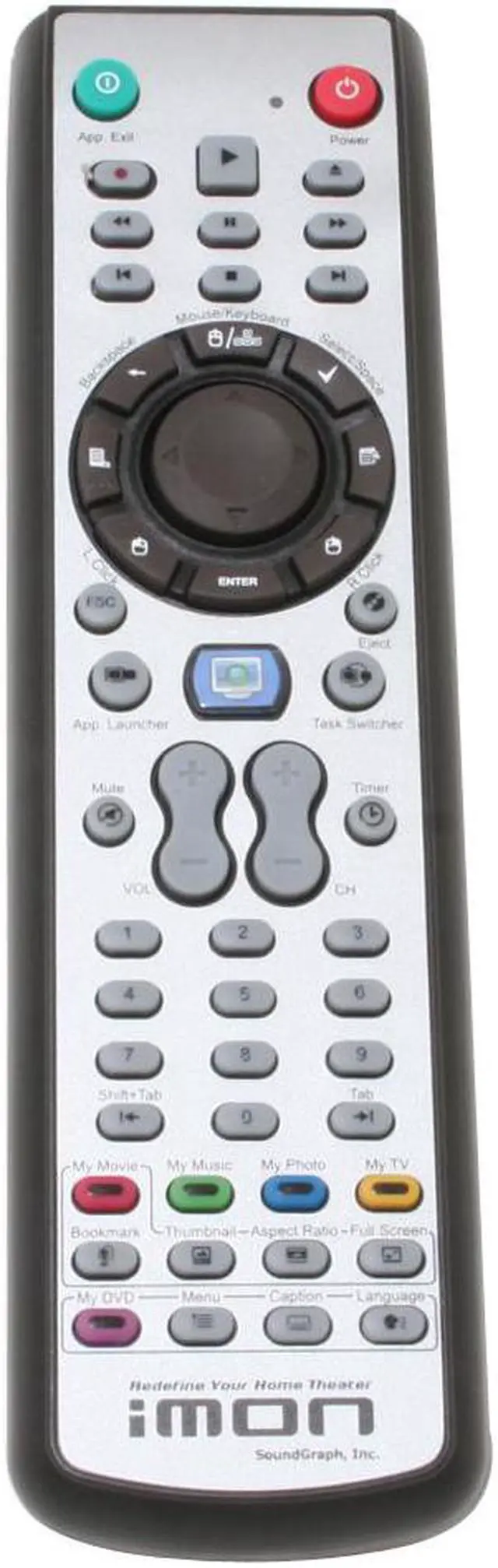 Alt view image 9 of 13 - soundgraph iMON VFD-B PC Infrared Receiver & Remote Control Black