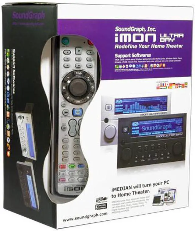 Alt view image 15 of 18 - soundgraph iMON UltraBay-B PC Infrared Remote Control Black
