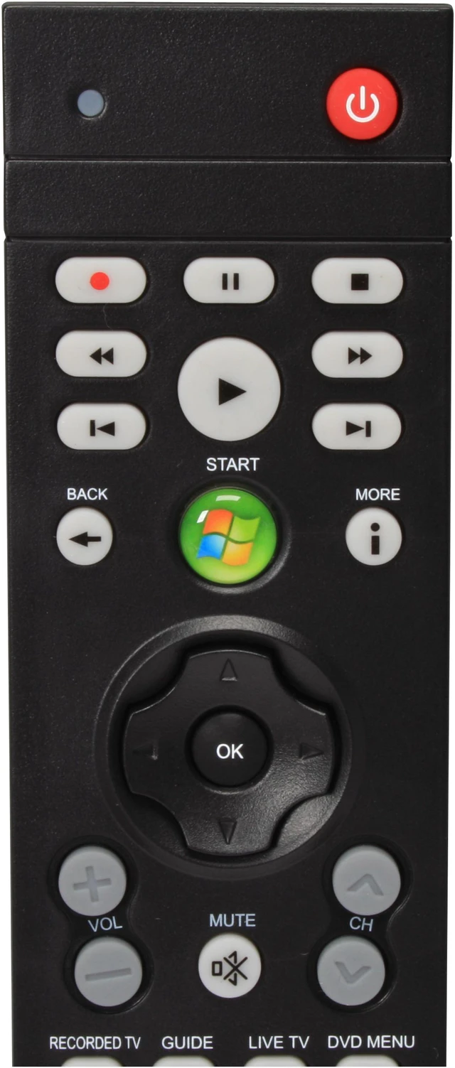 Alt view image 6 of 11 - LTS KIT-RCST100 Vista / XP Media Center Infrared Remote Control with Receiver