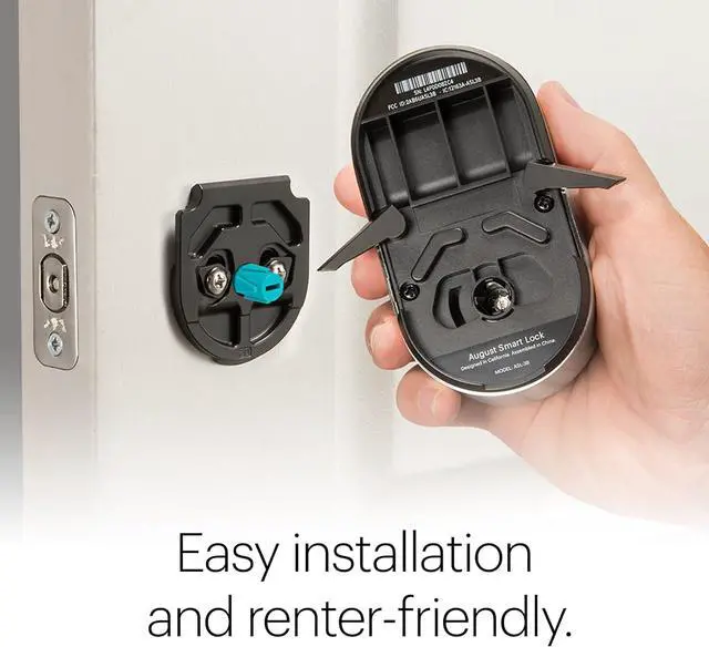 Alt view image 5 of 8 - August Smart Lock, 3rd Gen Technology - Silver, Works with Alexa and Google Assistant