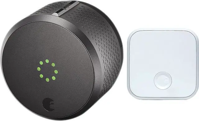 August Smart Lock Pro Connect, 3rd Gen Technology Dark Gray