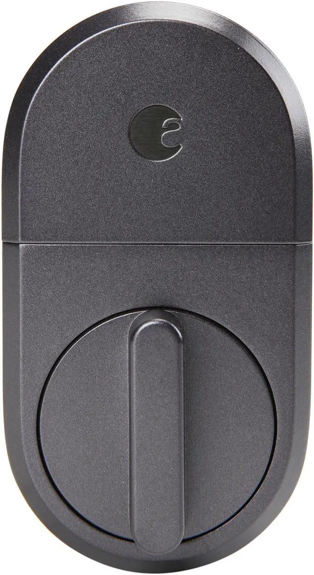 Alt view image 2 of 6 - August Smart Lock, 3rd Gen technology - Dark Gray, Works with Alexa and Google Assistant