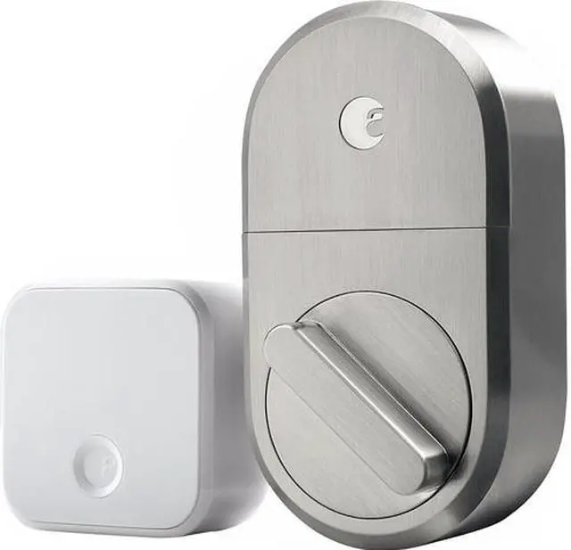 August AUG-SL04-C03-N04 Wi-Fi Deadbolt Replacement Smart Lock - Satin Nickel