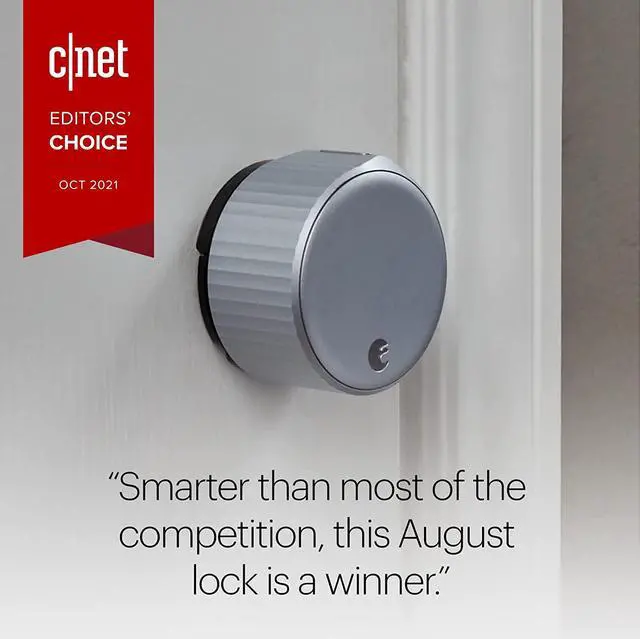 Alt view image 2 of 4 - August Smart Lock - Silver AUG-SL05-KY1-S05