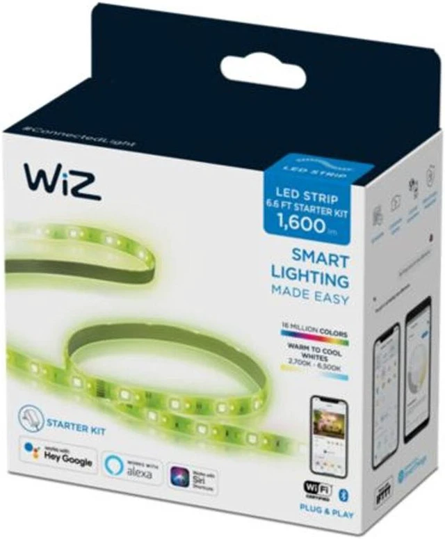 Alt view image 2 of 2 - Wiz 603795 Color LED Strip Starter Kit 2M + 2M (13ft.)