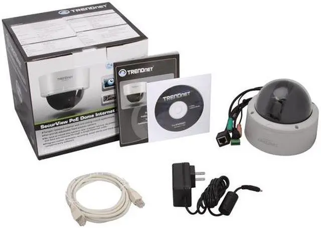 Alt view image 5 of 5 - TRENDnet Dome Wired IP Camera with 2-Way Audio / 62 degree viewing angle / MAX Resolution 640x480 (TV-IP252P)