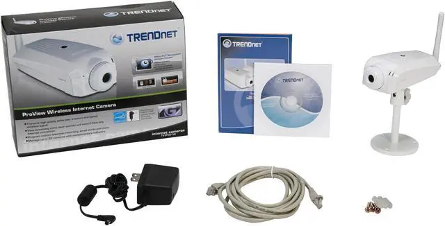 Alt view image 2 of 2 - TRENDnet Wireless-G IP Camera with 1 detachable dipole antenna, 1 way Audio (TV-IP501W)