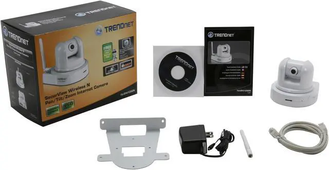 Alt view image 5 of 5 - TRENDnet TV-IP410WN 640 x 480 MAX Resolution RJ45 SecurView Wireless N Pan/Tilt/Zoom Internet Camera