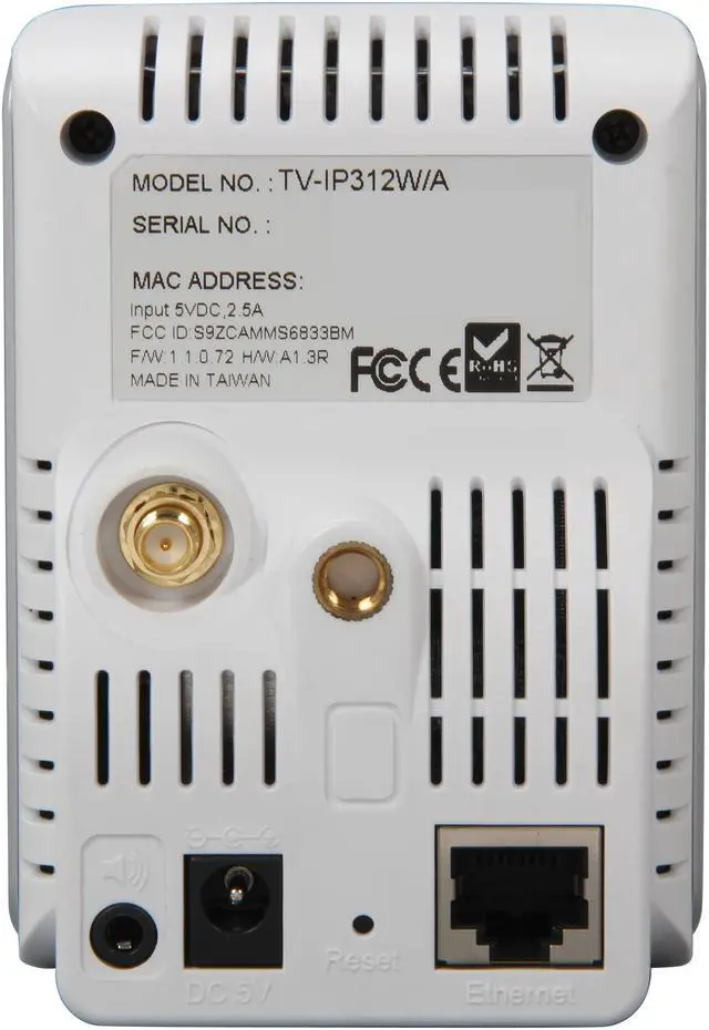 Alt view image 4 of 5 - TRENDnet RB-TV-IP312W 640 x 480 MAX Resolution RJ45 SecurView Wireless Day/Night Internet Camera