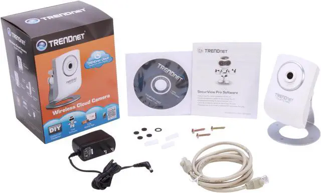 Alt view image 6 of 6 - TRENDnet TV-IP751WC 640 x 480 MAX Resolution RJ45 Wireless Cloud Camera
