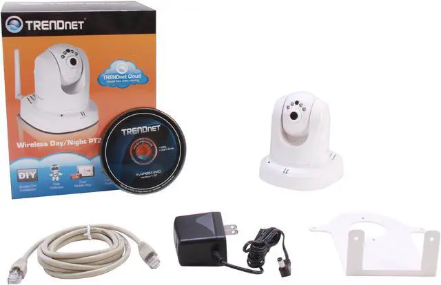 Alt view image 4 of 4 - TRENDnet TV-IP851WIC 640 x 480 MAX Resolution RJ45 Wireless Day / Night PTZ Cloud Camera