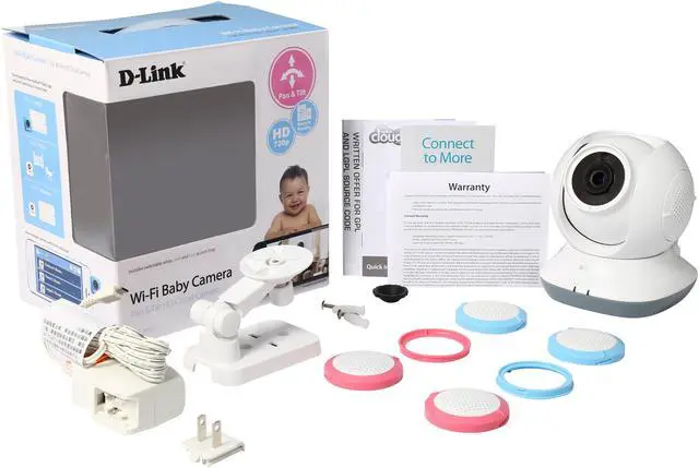 Alt view image 6 of 6 - D-Link DCS-855L HD 720P Day/Night 2-Way Audio Temperature Sensor Pan/Tilt Wi-Fi Baby Camera