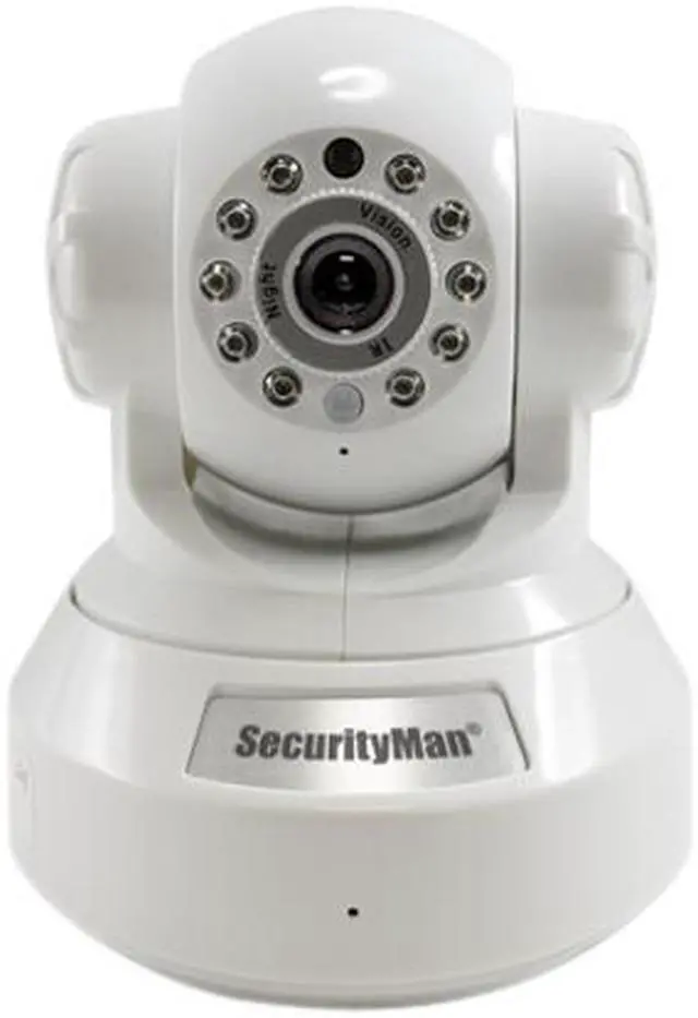 Alt view image 2 of 4 - SecurityMan IPCAM-SD 640 x 480 MAX Resolution RJ45 DIY wireless/wired IP camera with H.264, SD recorder, night vision, PTZ, & 2-way audio