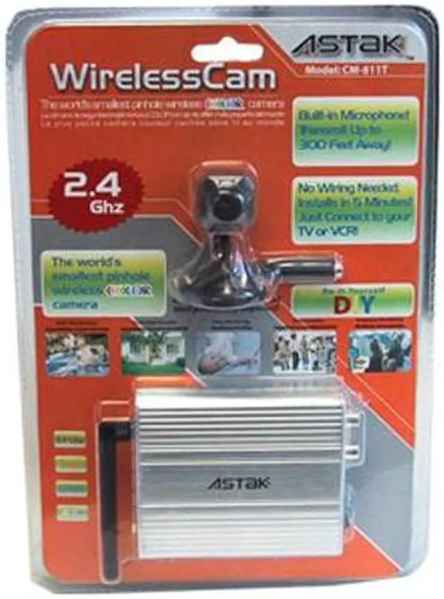 Alt view image 3 of 3 - Astak CM-811T 380 TV Lines MAX Resolution Wireless Camera