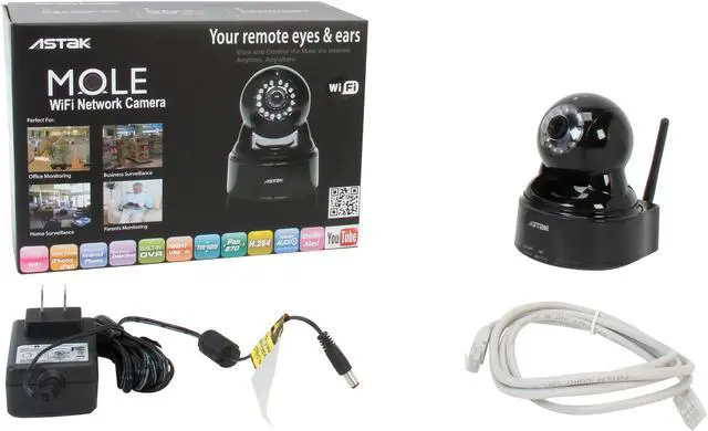 Alt view image 6 of 6 - Astak CM-MOLE-2GB Wireless Security Camera with Night Vision and Remote Operation