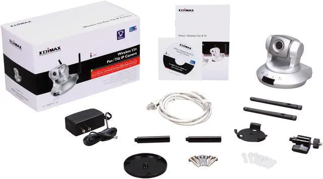 Alt view image 5 of 5 - EDIMAX IC-7000PTn V2 Wireless 802.11n Dual Mode Pan/Tilt Internet IP Camera With Smart iCatch Feature to View Real Time Camera From Your iPhone / Smart Phone