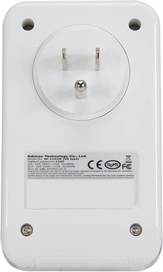 Alt view image 4 of 5 - Edimax SP-1101W Smart Plug Switch, Remote Control Electronic Devices from Anywhere Anytime with the Free Home Automation App for Smartphones and Tablets