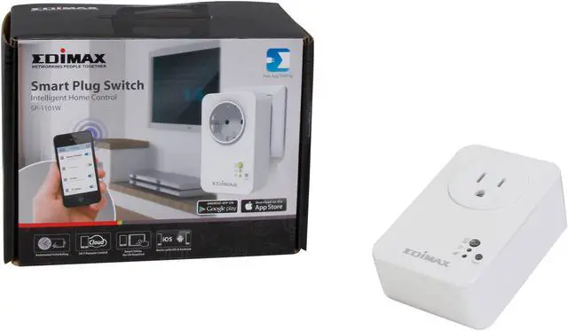Alt view image 5 of 5 - Edimax SP-1101W Smart Plug Switch, Remote Control Electronic Devices from Anywhere Anytime with the Free Home Automation App for Smartphones and Tablets