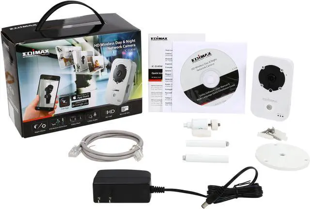 Alt view image 5 of 5 - EDIMAX IC-3140W HD 720P Built-in 2 Way Audio Wireless Day/Night IP Surveillance Camera