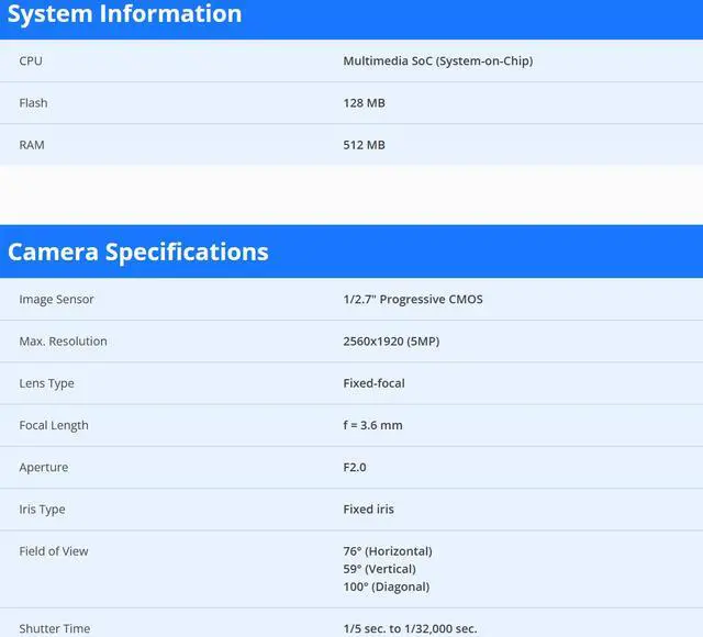 Alt view image 2 of 4 - Vivotek FD9380-HF2 5 Megapixel HD Network Camera - Dome - 98.43 ft - H.264, H.265, MJPEG - 2560 x 1920 Fixed Lens - CMOS - Wall Mount, Ceiling Mount