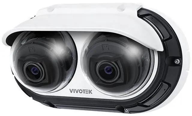 Main image of Vivotek 4K x 2CH Dual-Directional Panoramic AI Camera (MA9312-EHTV)