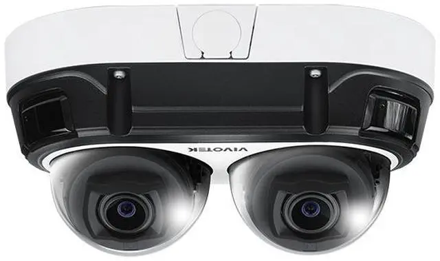 Alt view image 2 of 3 - Vivotek 4K x 2CH Dual-Directional Panoramic AI Camera (MA9312-EHTV)