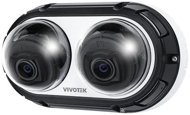 Alt view image 3 of 3 - Vivotek 4K x 2CH Dual-Directional Panoramic AI Camera (MA9312-EHTV)