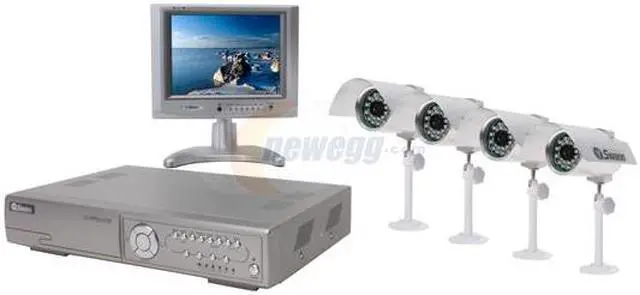 Main image of Swann SW242-SRM 4 Channel Frame: MJPEG ; CIF: MPEG4 DVR4-Pro-Net Maxi Pro Kit With 4 CCTV Cameras & 8.4" LCD Monitor