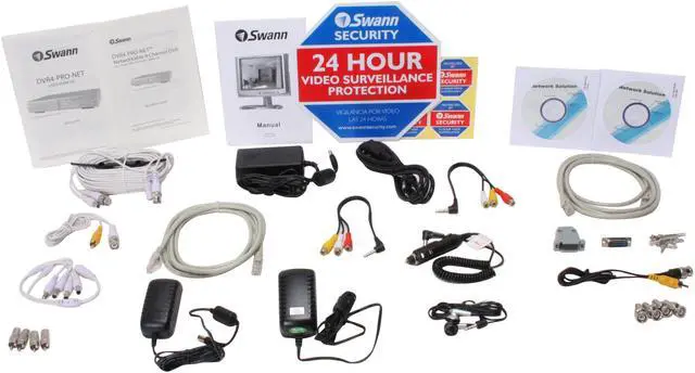 Alt view image 17 of 19 - Swann SW242-SRM 4 Channel Frame: MJPEG ; CIF: MPEG4 DVR4-Pro-Net Maxi Pro Kit With 4 CCTV Cameras & 8.4" LCD Monitor