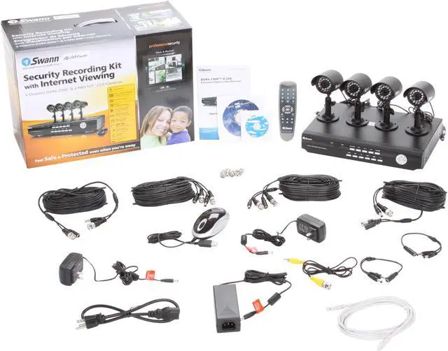 Alt view image 9 of 9 - Swann 4 Camera+4 Channel 500GB DVR with Remote Web/Mobile Phone Access (SWA43-D2C5)