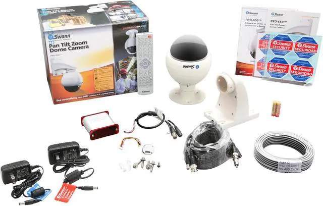 Alt view image 3 of 3 - Swann SW331-PR6 420 TV Lines MAX Resolution PRO-650 Pan Tilt Zoom Dome Camera