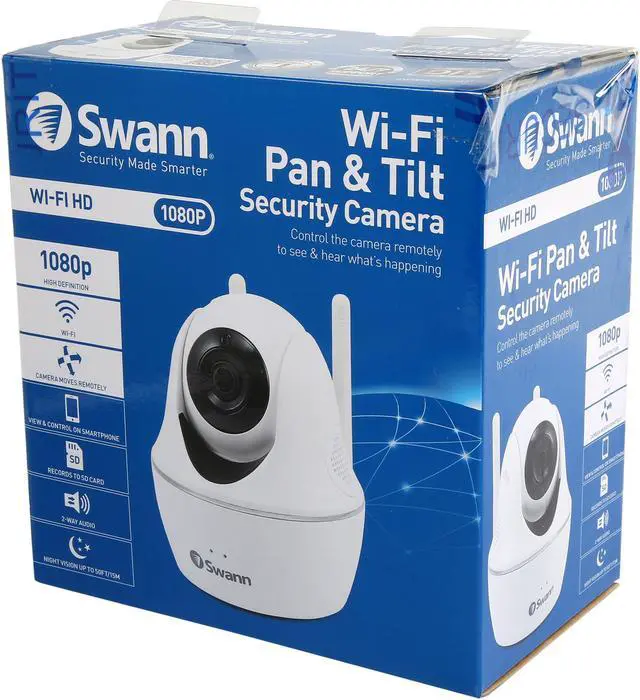 Alt view image 7 of 7 - Swann Wireless Pan & Tilt Security Camera 1080p Full HD Camera with Audio & Remote Control Via APP - PTCAM