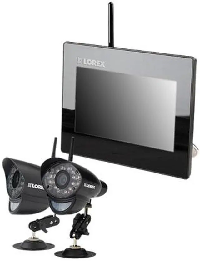 Main image of Lorex LW2712 Digital Wireless Security System w/ LCD Monitor and Two Cameras